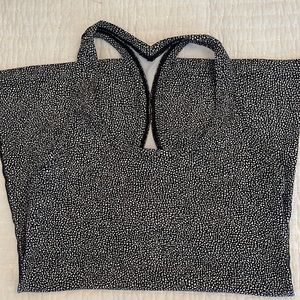 Lululemon Cool Racerback II Black and White Dot Alpine Print